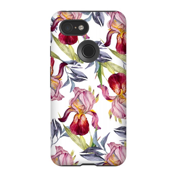 Pixel 3 StrongFit Born in Flowers by Creativeaxle