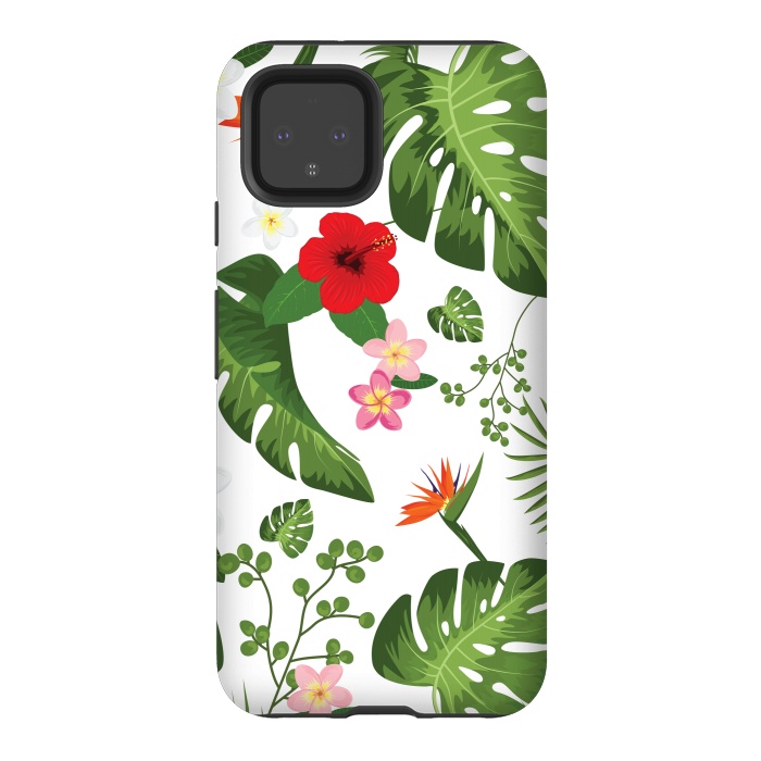 Pixel 4 StrongFit Tropical Flower Background by Bledi