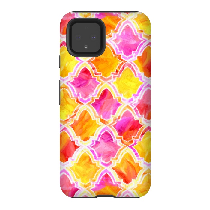 Pixel 4 StrongFit Marrakesh Inspired Moroccan In Sunset Colors  by Tigatiga