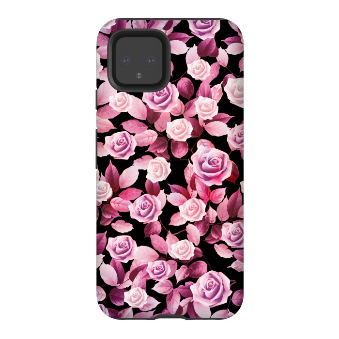 Pixel 4 StrongFit Pink roses by Jms