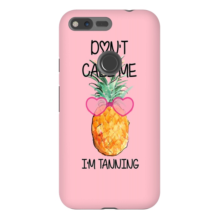 Pixel XL StrongFit Cool Pinapple with Glasses Text by ''CVogiatzi.