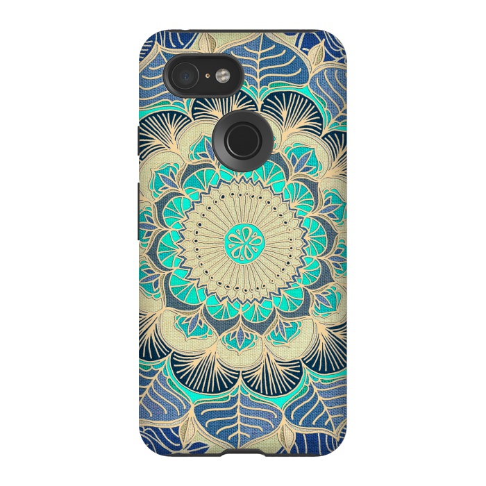 Pixel 3 StrongFit Midnight Bloom by Micklyn Le Feuvre