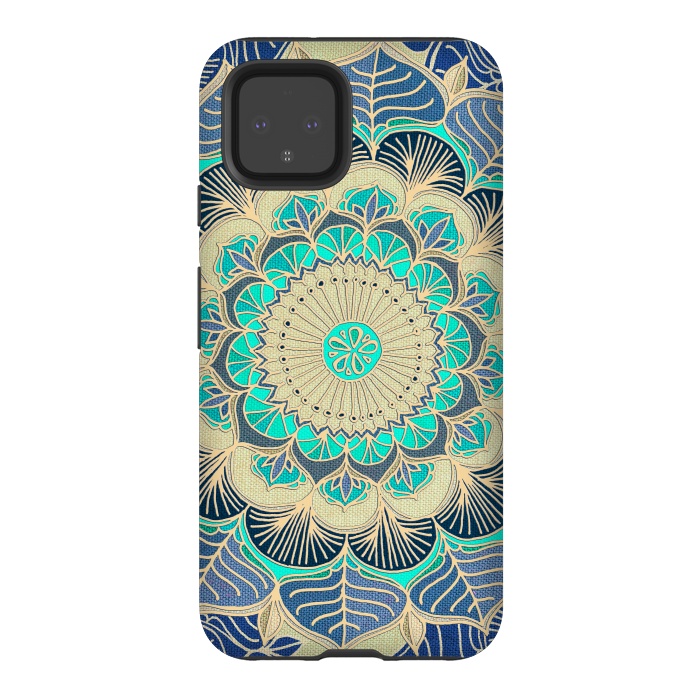 Pixel 4 StrongFit Midnight Bloom by Micklyn Le Feuvre