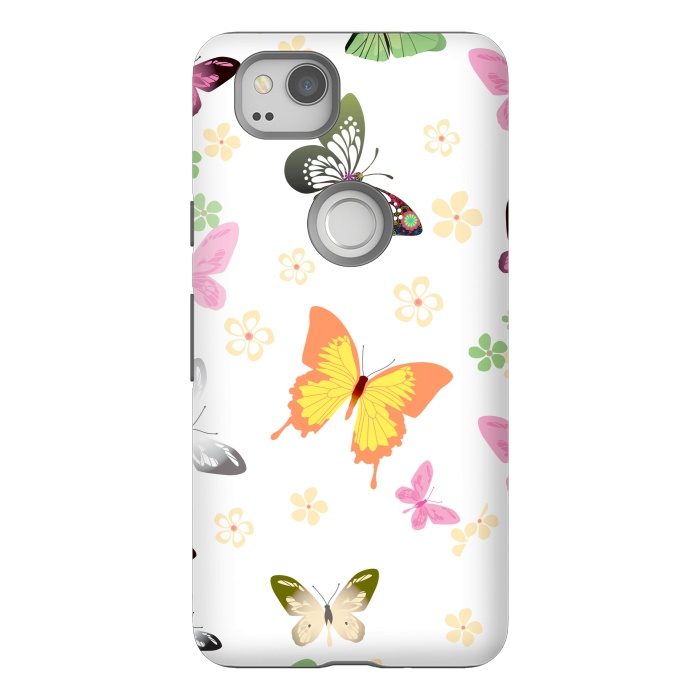 Pixel 2 StrongFit Butterflies (colorful butterflies) 3 by Bledi
