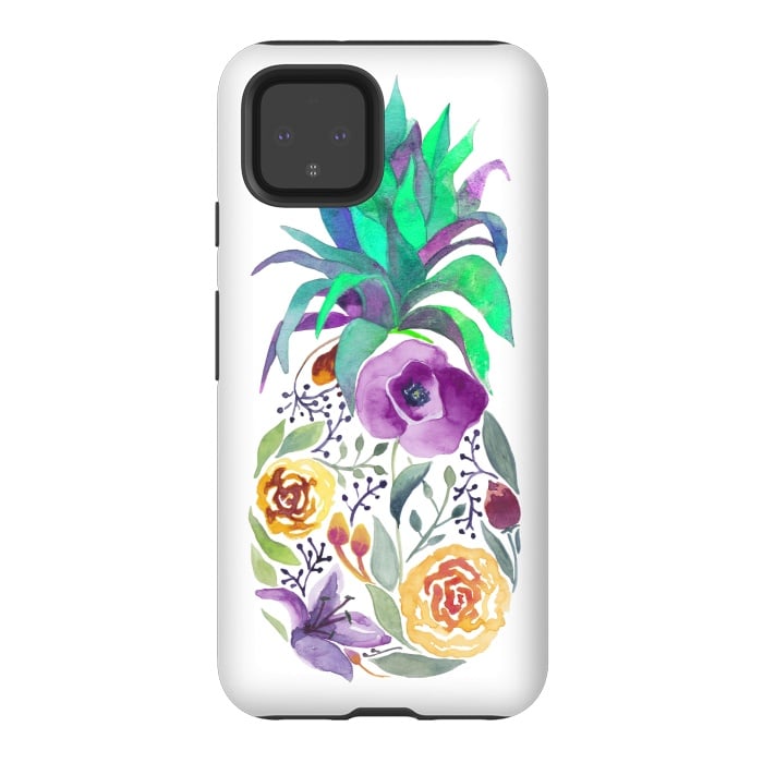 Pixel 4 StrongFit Pretty Pineapple by gingerlique
