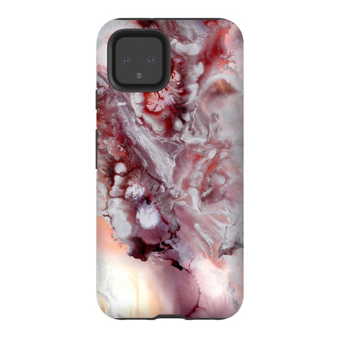 Pixel 4 StrongFit Alcohol Ink Fire   by Tigatiga
