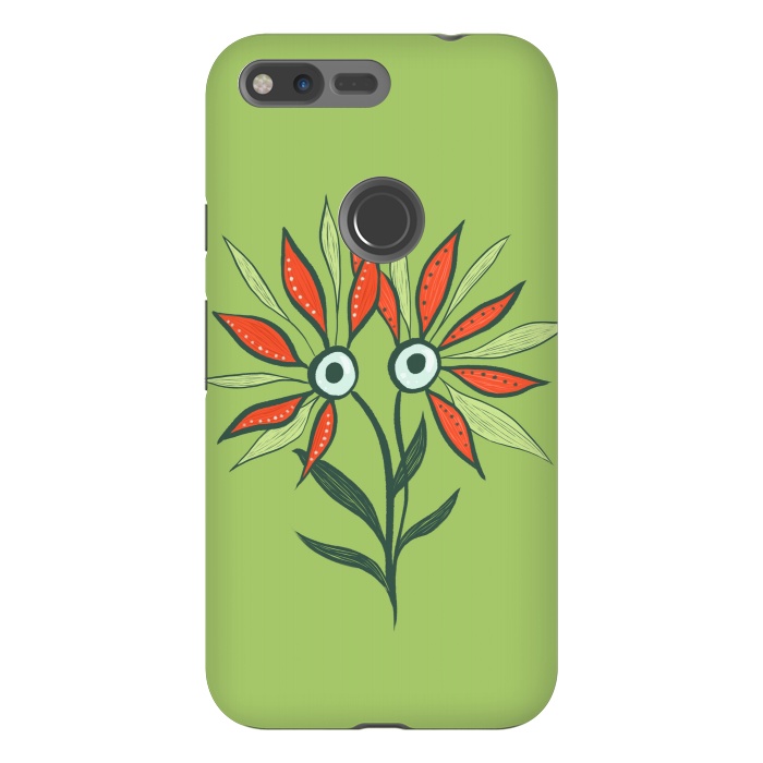 Pixel XL StrongFit Cute Eyes Character Flower Monster by Boriana Giormova