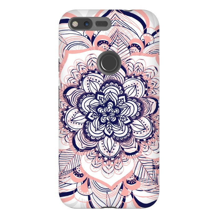 Pixel XL StrongFit Purple, Blue and Pink Netted Mandala by Tangerine-Tane