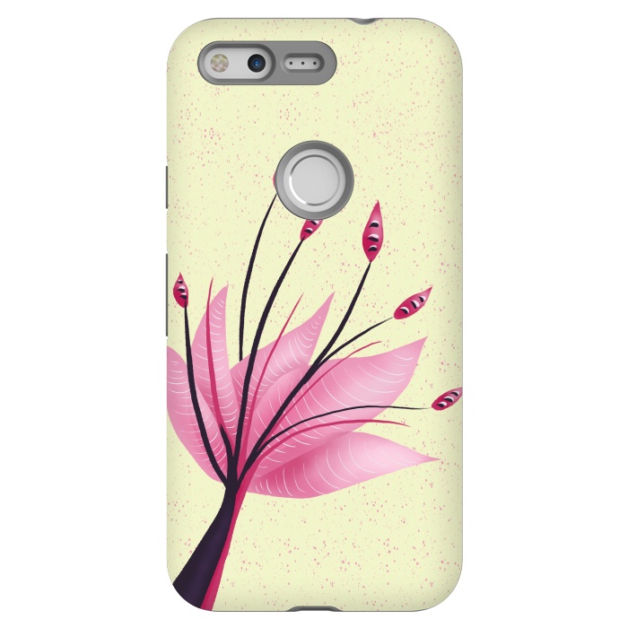 Pixel StrongFit Pink Abstract Water Lily Flower by Boriana Giormova