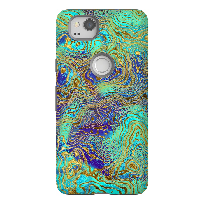 Pixel 2 StrongFit Abstract Marble II by Art Design Works