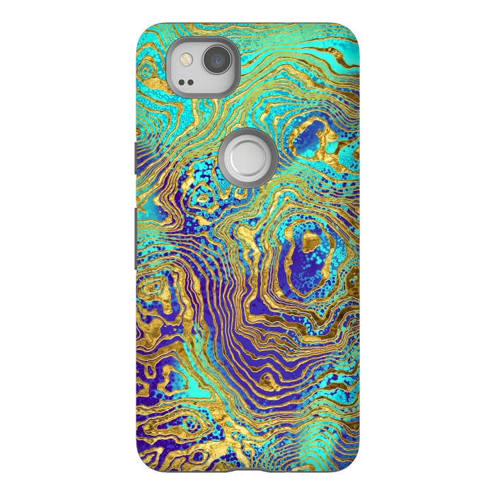 Pixel 2 StrongFit Abstract Marble IV by Art Design Works
