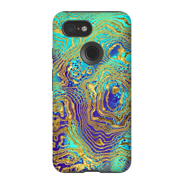 Pixel 3 StrongFit Abstract Marble IV by Art Design Works