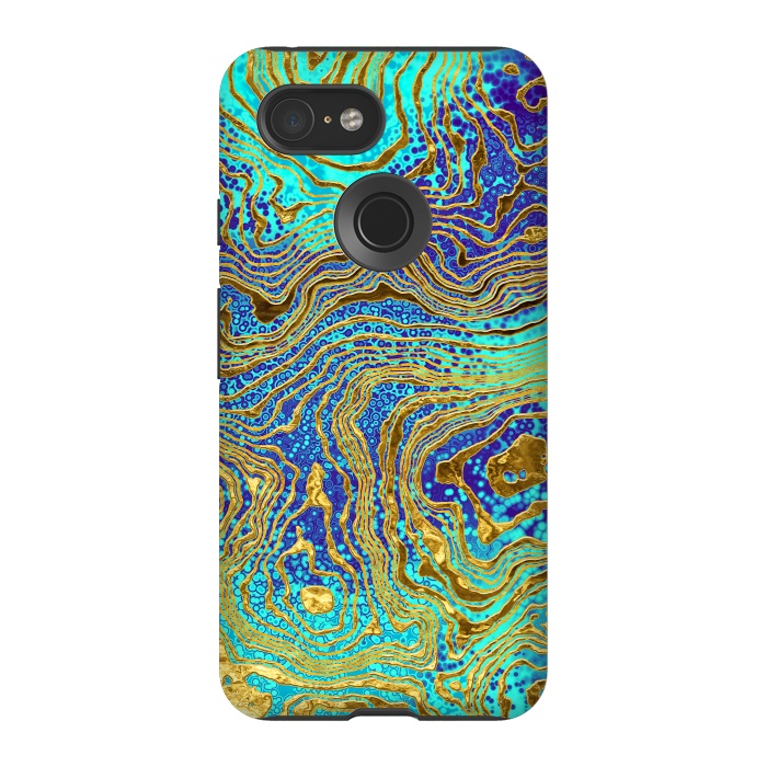 Pixel 3 StrongFit Abstract Marble III by Art Design Works
