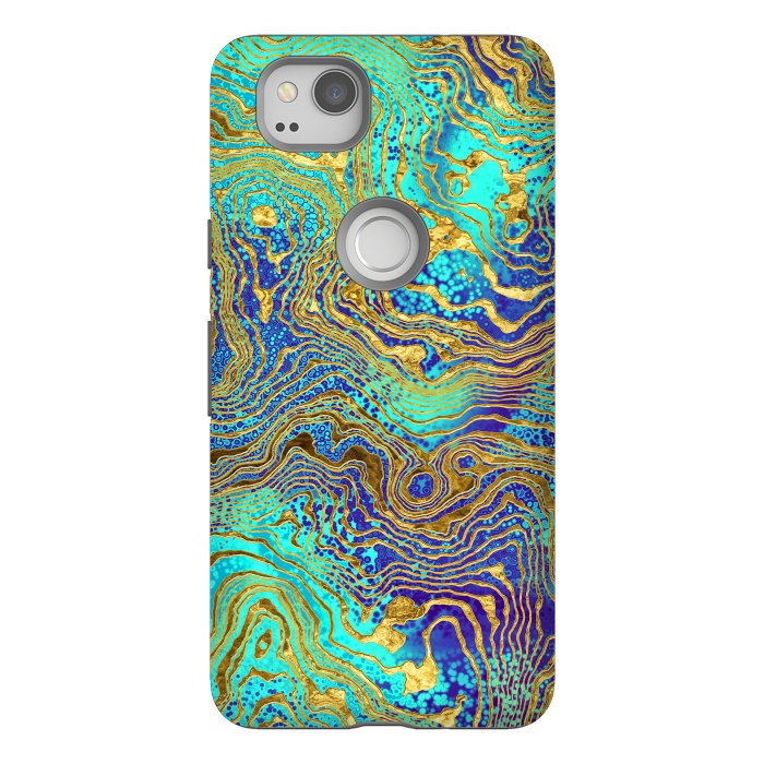 Pixel 2 StrongFit Abstract Marble V by Art Design Works
