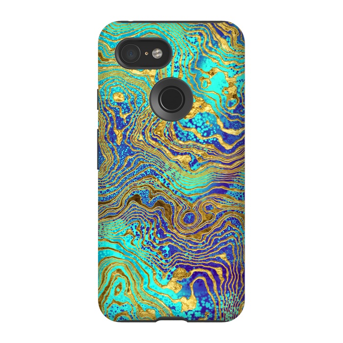Pixel 3 StrongFit Abstract Marble V by Art Design Works