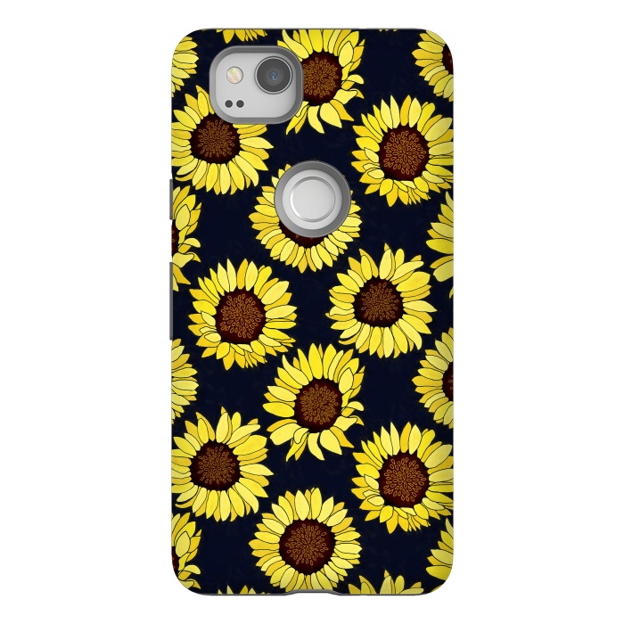 Pixel 2 StrongFit Navy - Sunflowers Are The New Roses! by Tigatiga