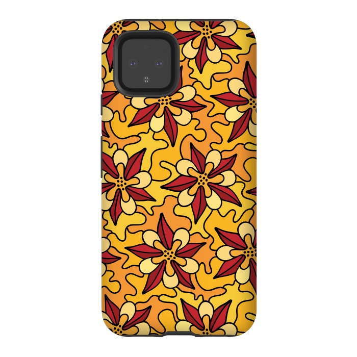 Pixel 4 StrongFit Aquilegia Pattern by Majoih