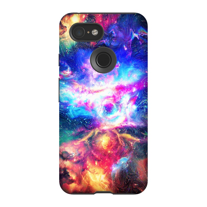 Pixel 3 StrongFit Colorful Galaxy by Art Design Works