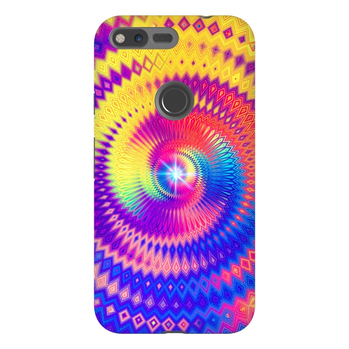 Pixel XL StrongFit Abstract Colorful Diamond Shape Circular Design by Art Design Works