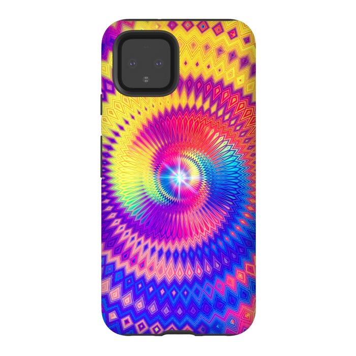 Pixel 4 StrongFit Abstract Colorful Diamond Shape Circular Design by Art Design Works