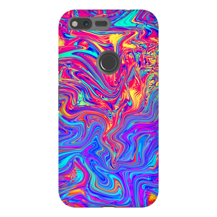 Pixel XL StrongFit Abstract Colorful Waves by Art Design Works