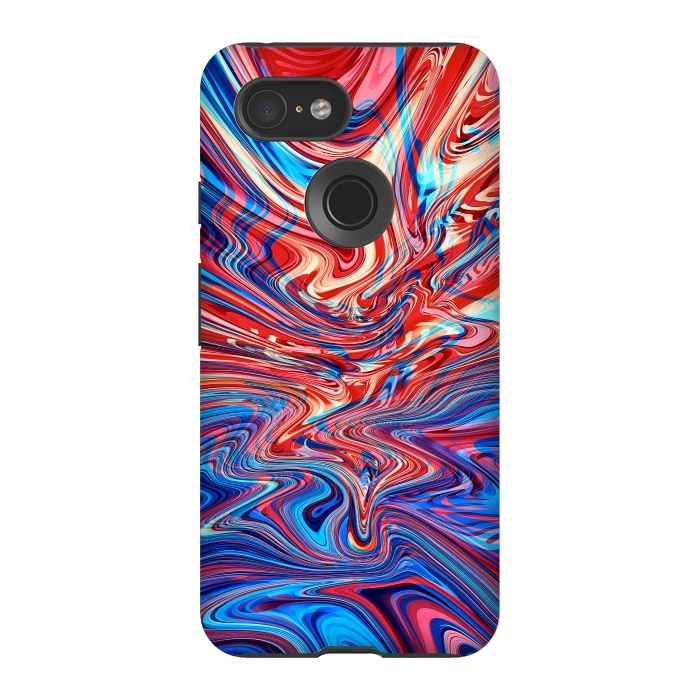 Pixel 3 StrongFit Abstract Waves by Art Design Works