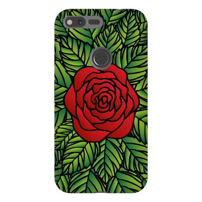 Pixel XL StrongFit Red Rose by Majoih