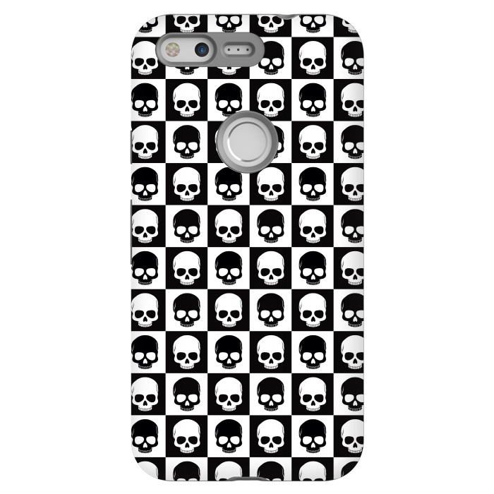 Pixel StrongFit Checkered Skulls Pattern I by Art Design Works