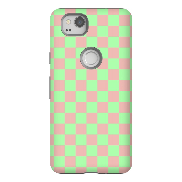 Pixel 2 StrongFit Checkered Pattern I by Art Design Works