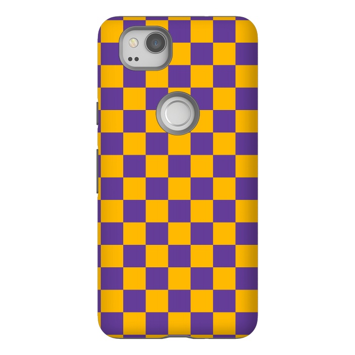 Pixel 2 StrongFit Checkered Pattern II by Art Design Works