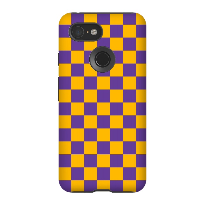 Pixel 3 StrongFit Checkered Pattern II by Art Design Works