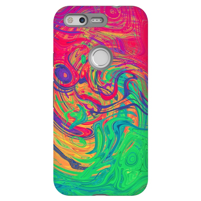 Pixel StrongFit Abstract Multicolored Waves by Art Design Works