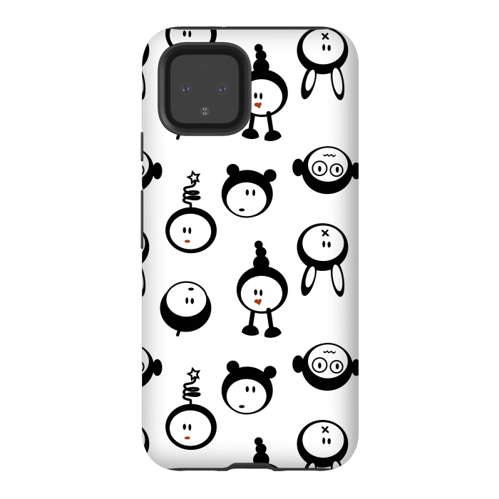 Pixel 4 StrongFit Cute monsters by Martina