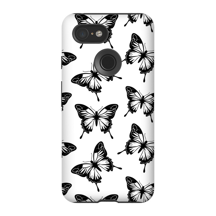 Pixel 3 StrongFit Elegant butterflies by Martina
