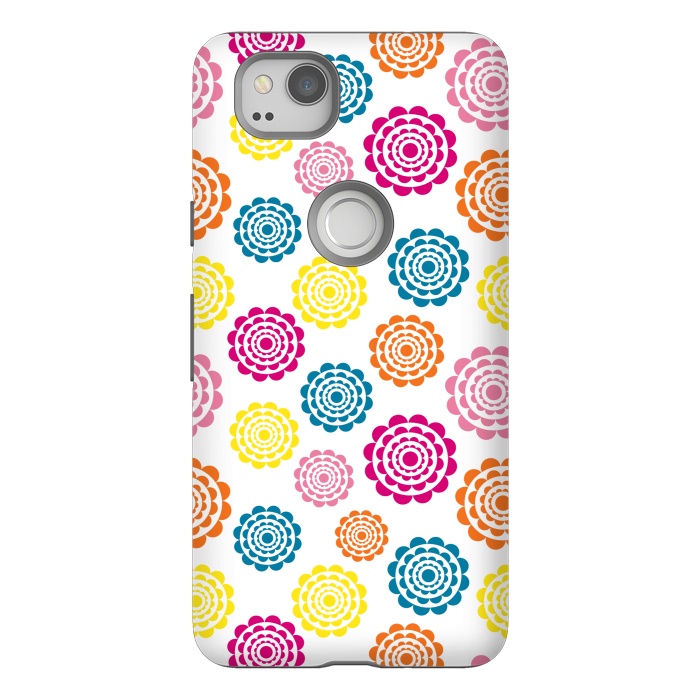 Pixel 2 StrongFit Bright Flowers by Martina