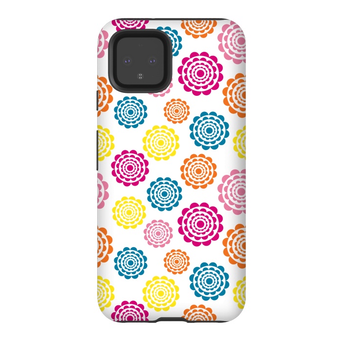 Pixel 4 StrongFit Bright Flowers by Martina