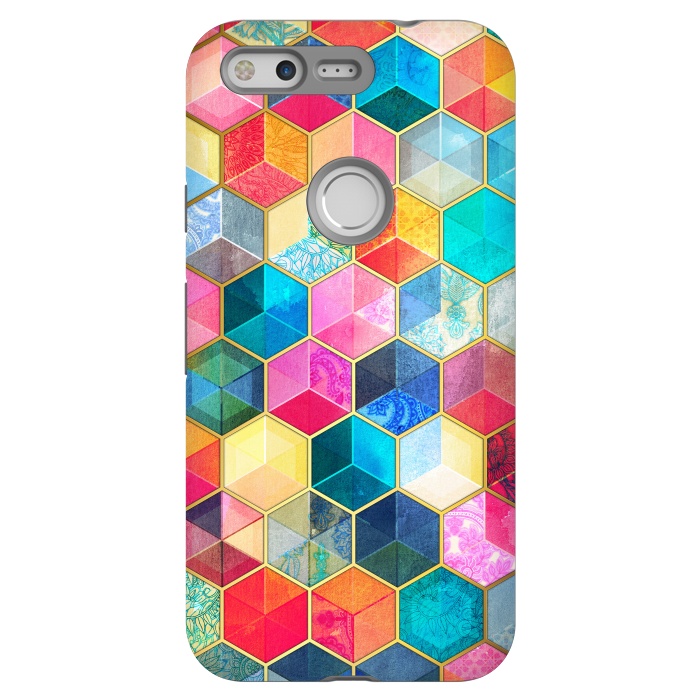 Pixel StrongFit Crystal Bohemian Honeycomb Cubes by Micklyn Le Feuvre