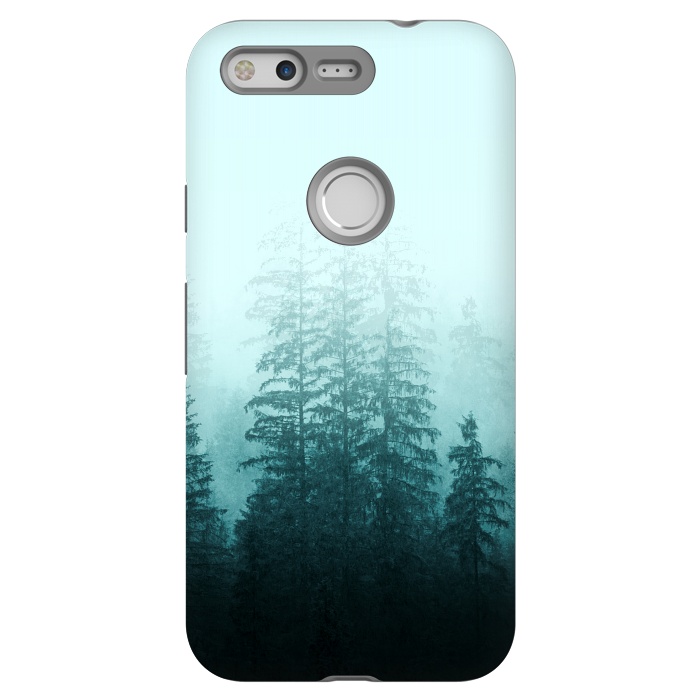 Pixel StrongFit Blue Coniferous Forest by Creativeaxle