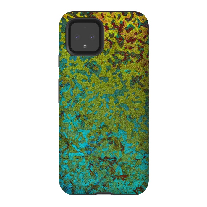 Pixel 4 StrongFit Colorful Corroded Background G292 by Medusa GraphicArt
