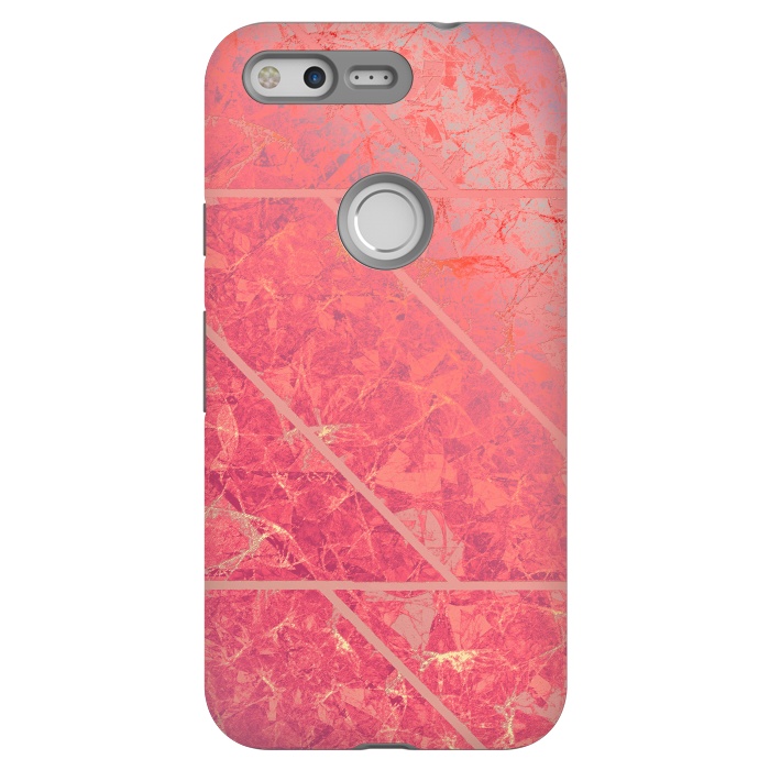 Pixel StrongFit Pink Marble Texture G281 by Medusa GraphicArt