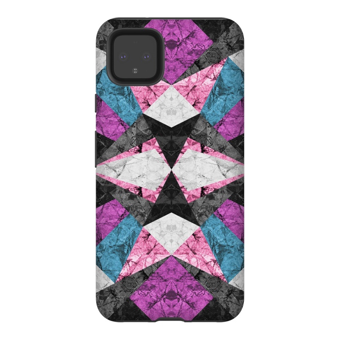 Pixel 4XL StrongFit Marble Geometric Background G438 by Medusa GraphicArt