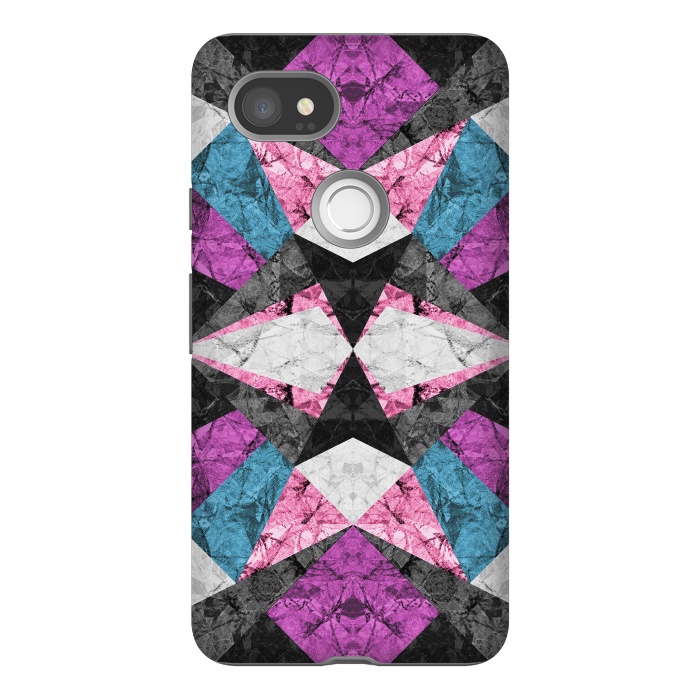 Pixel 2XL StrongFit Marble Geometric Background G438 by Medusa GraphicArt