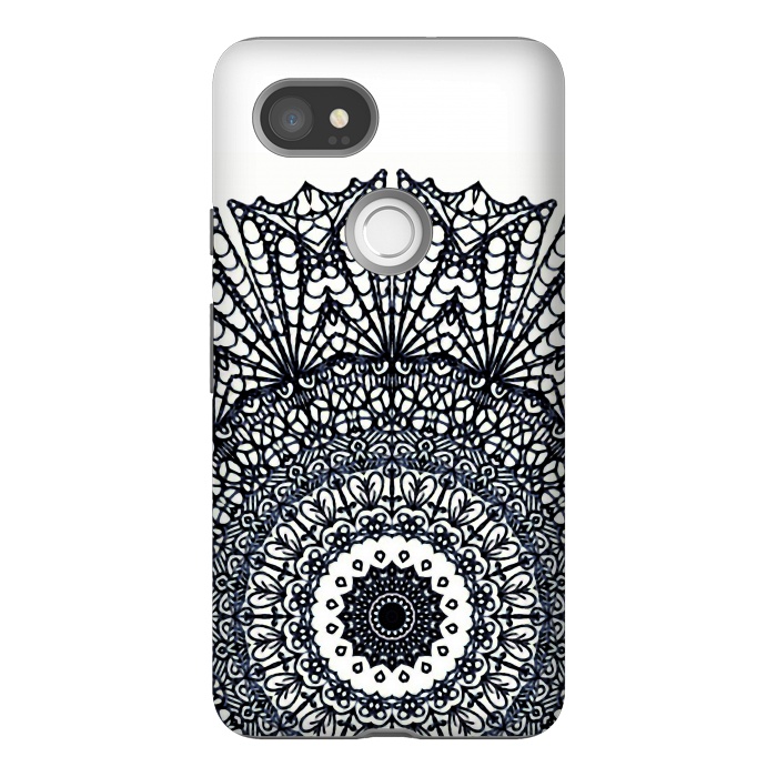 Pixel 2XL StrongFit Mandala Mehndi Style G378 by Medusa GraphicArt