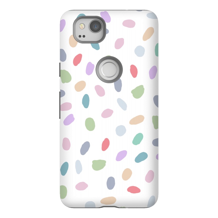 Pixel 2 StrongFit Color Oval Dots by Creativeaxle