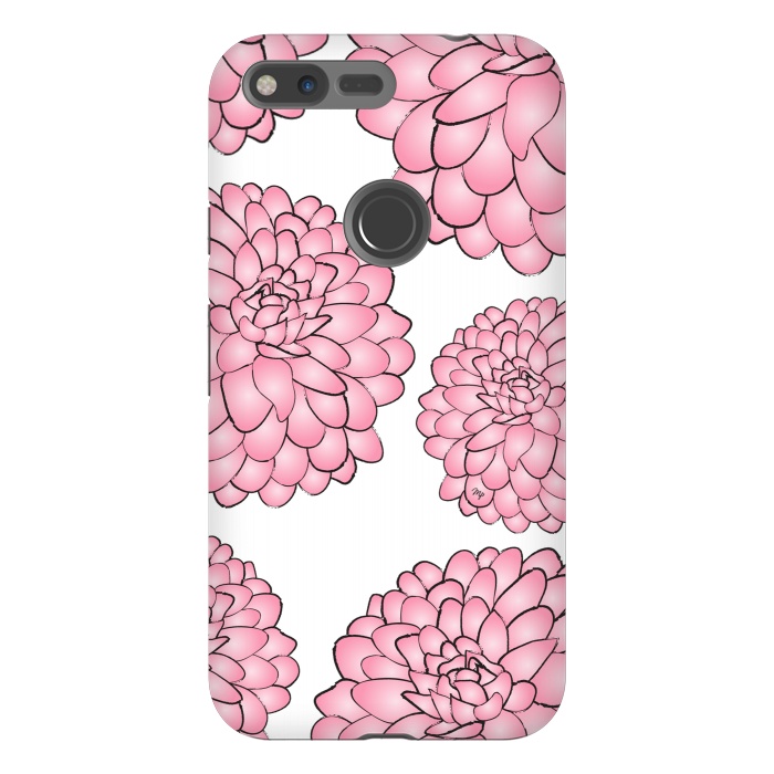 Pixel XL StrongFit Pink Chrysanthemum by Martina