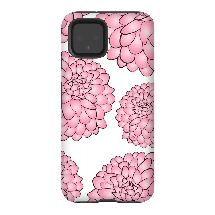 Pixel 4 StrongFit Pink Chrysanthemum by Martina