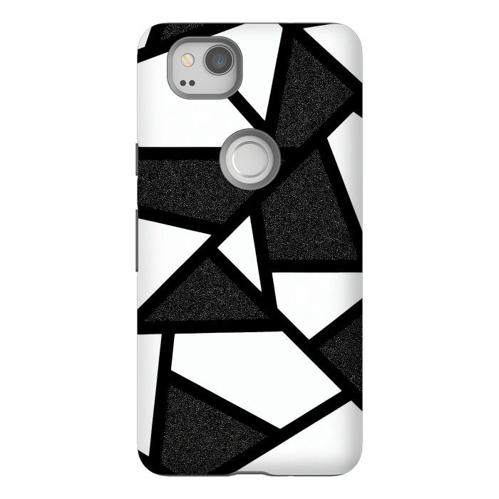 Pixel 2 StrongFit White and black geometric by Jms
