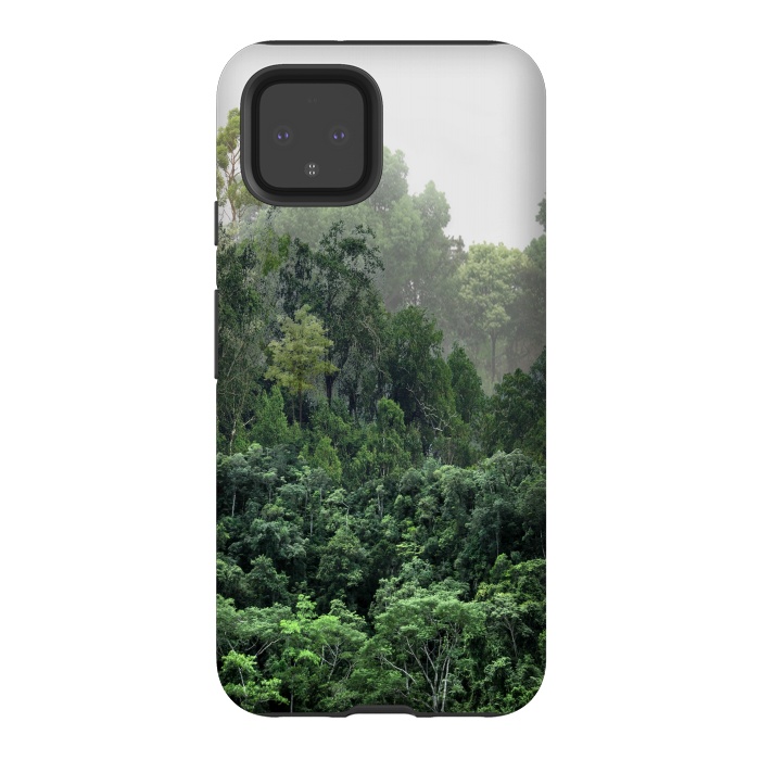 Pixel 4 StrongFit Tropical Foggy Forest by ''CVogiatzi.