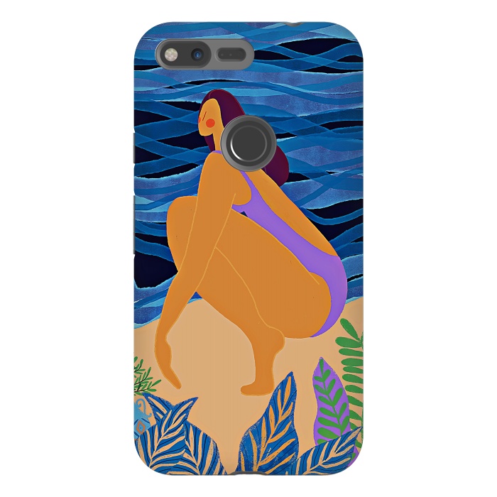 Pixel XL StrongFit Eve - Girl on Tropical Jungle Beach by  Utart