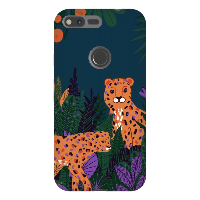 Pixel XL StrongFit Two Cheetahs in Tropical Jungle by  Utart